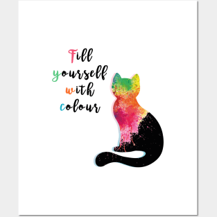 Fill Yourself With Colour Posters and Art